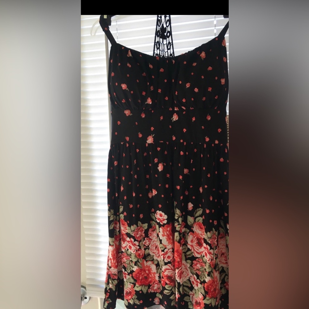 Flowery Printed Summer Dress